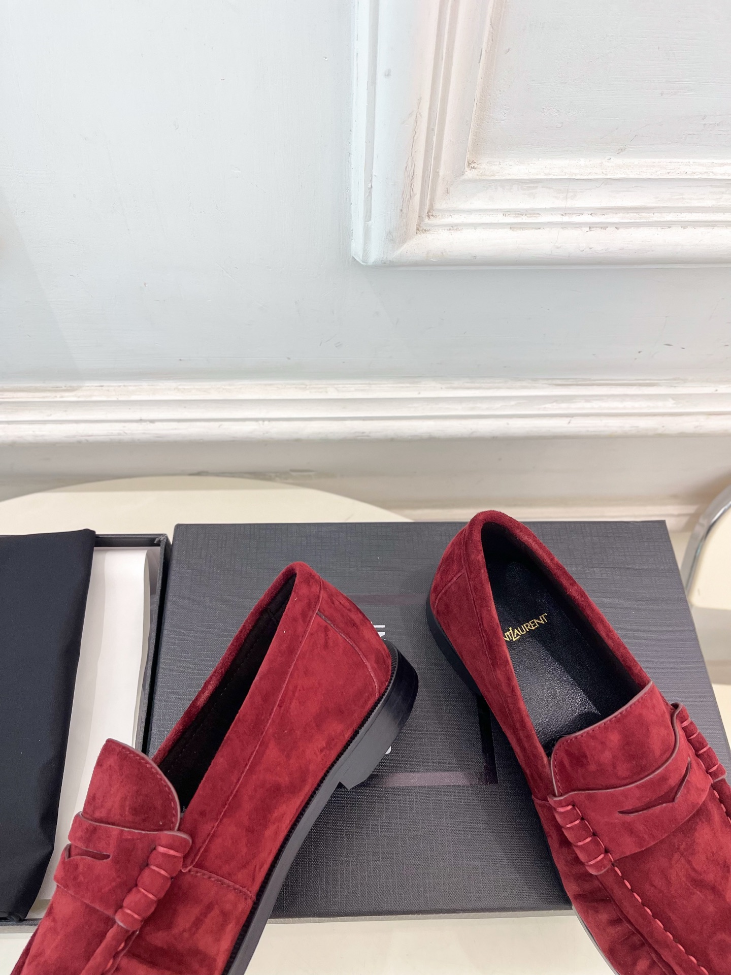 SAIN*LAURENT  圣罗兰  26𝐬𝐬 ☘️2026春夏新品LE LOAFER褶皱乐福鞋 小皮鞋