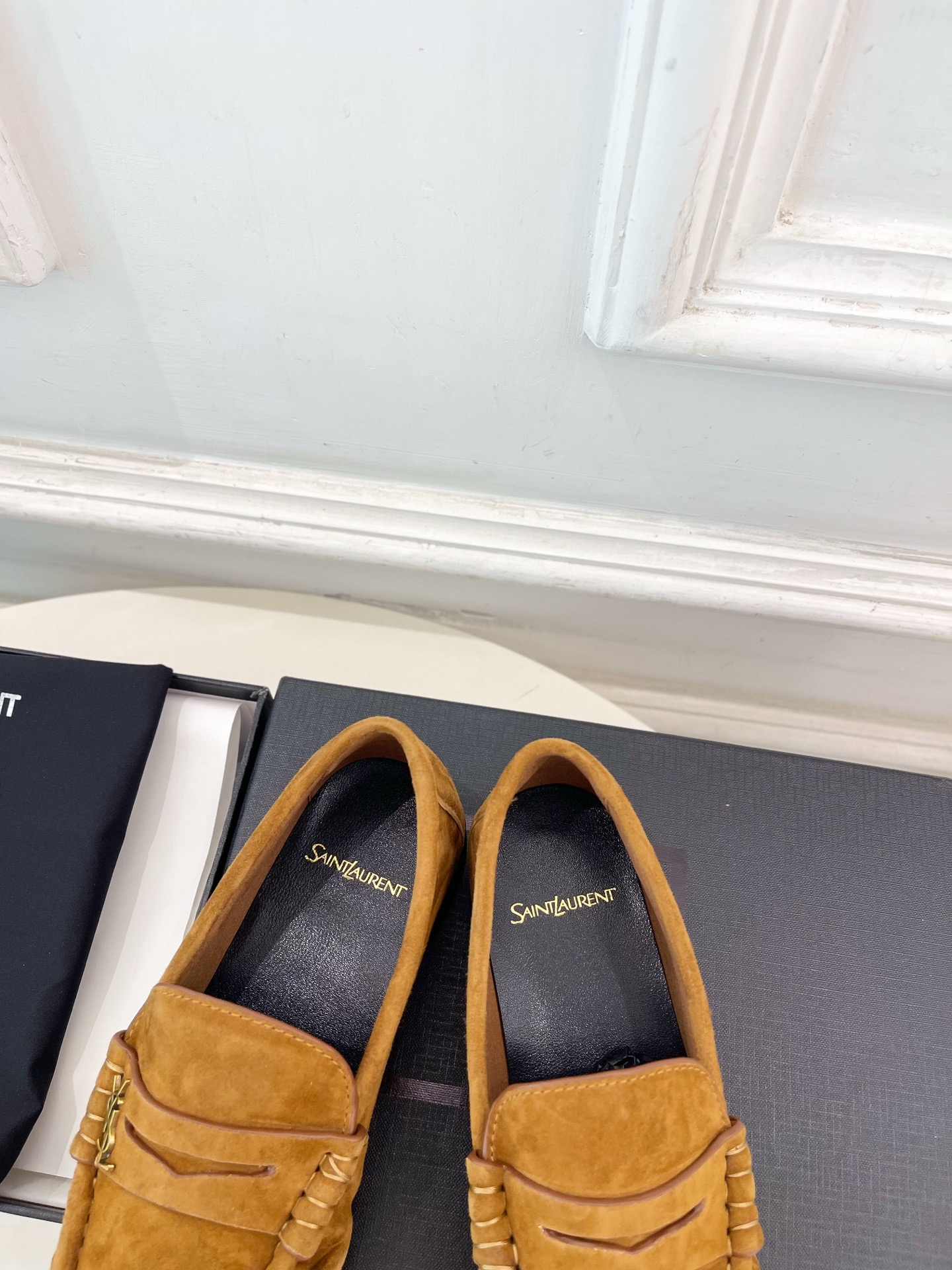 SAIN*LAURENT  圣罗兰  26𝐬𝐬 ☘️2026春夏新品LE LOAFER褶皱乐福鞋 小皮鞋