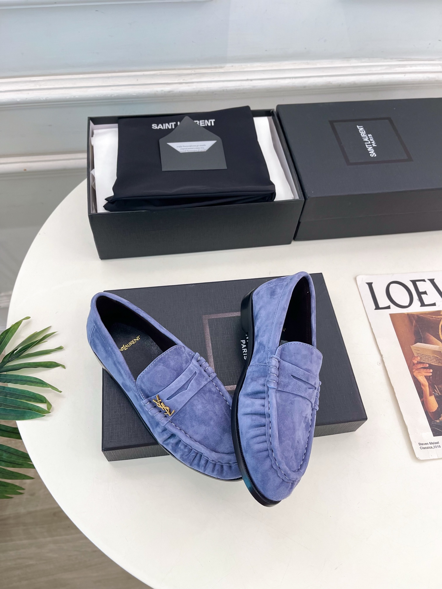 SAIN*LAURENT  圣罗兰  26𝐬𝐬 ☘️2026春夏新品LE LOAFER褶皱乐福鞋 小皮鞋