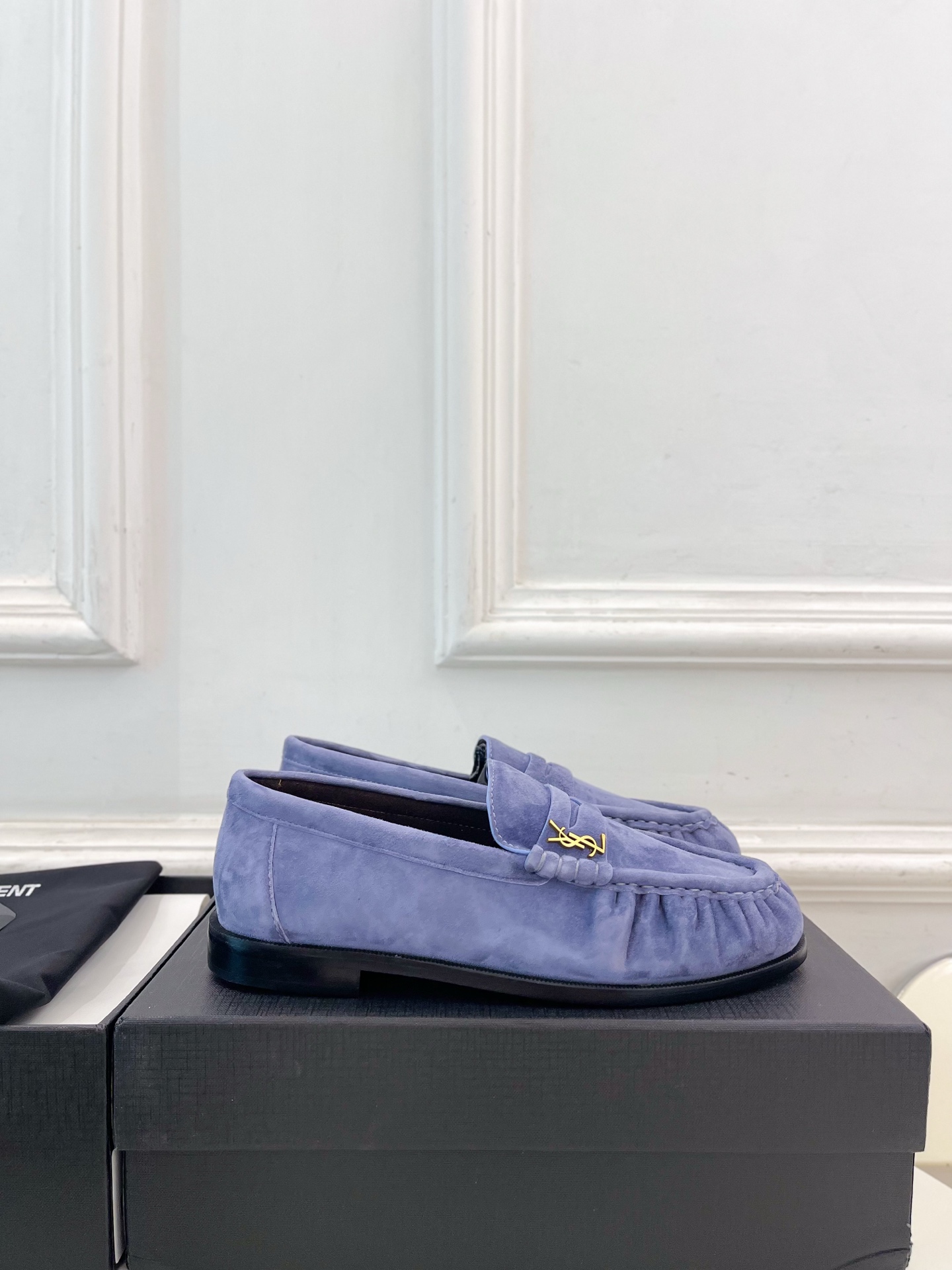 SAIN*LAURENT  圣罗兰  26𝐬𝐬 ☘️2026春夏新品LE LOAFER褶皱乐福鞋 小皮鞋