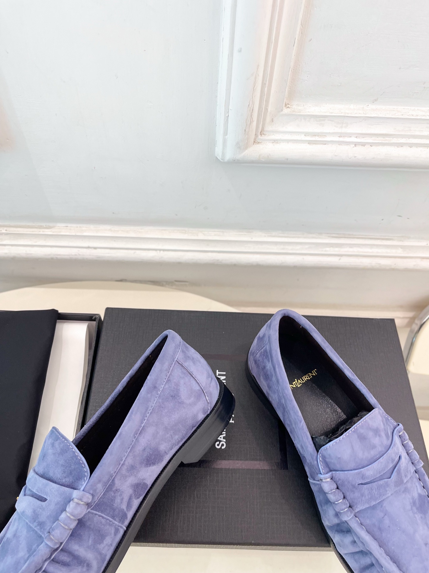 SAIN*LAURENT  圣罗兰  26𝐬𝐬 ☘️2026春夏新品LE LOAFER褶皱乐福鞋 小皮鞋