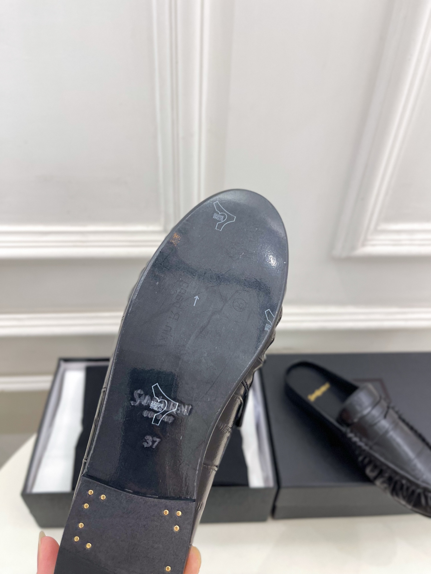 SAIN*LAURENT  圣罗兰  26𝐬𝐬 ☘️2026春夏新品LE LOAFER褶皱乐福穆勒鞋 半
