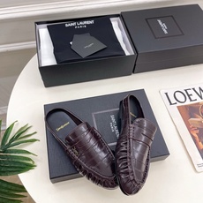 SAIN*LAURENT 圣罗兰 26𝐬𝐬 ☘️2026春夏新品LE LOAFER褶皱乐福穆勒鞋 半 SAIN*LAURENT 圣罗兰 26𝐬𝐬 ☘️2026春夏新品LE LOAFER褶皱乐福穆勒鞋 半