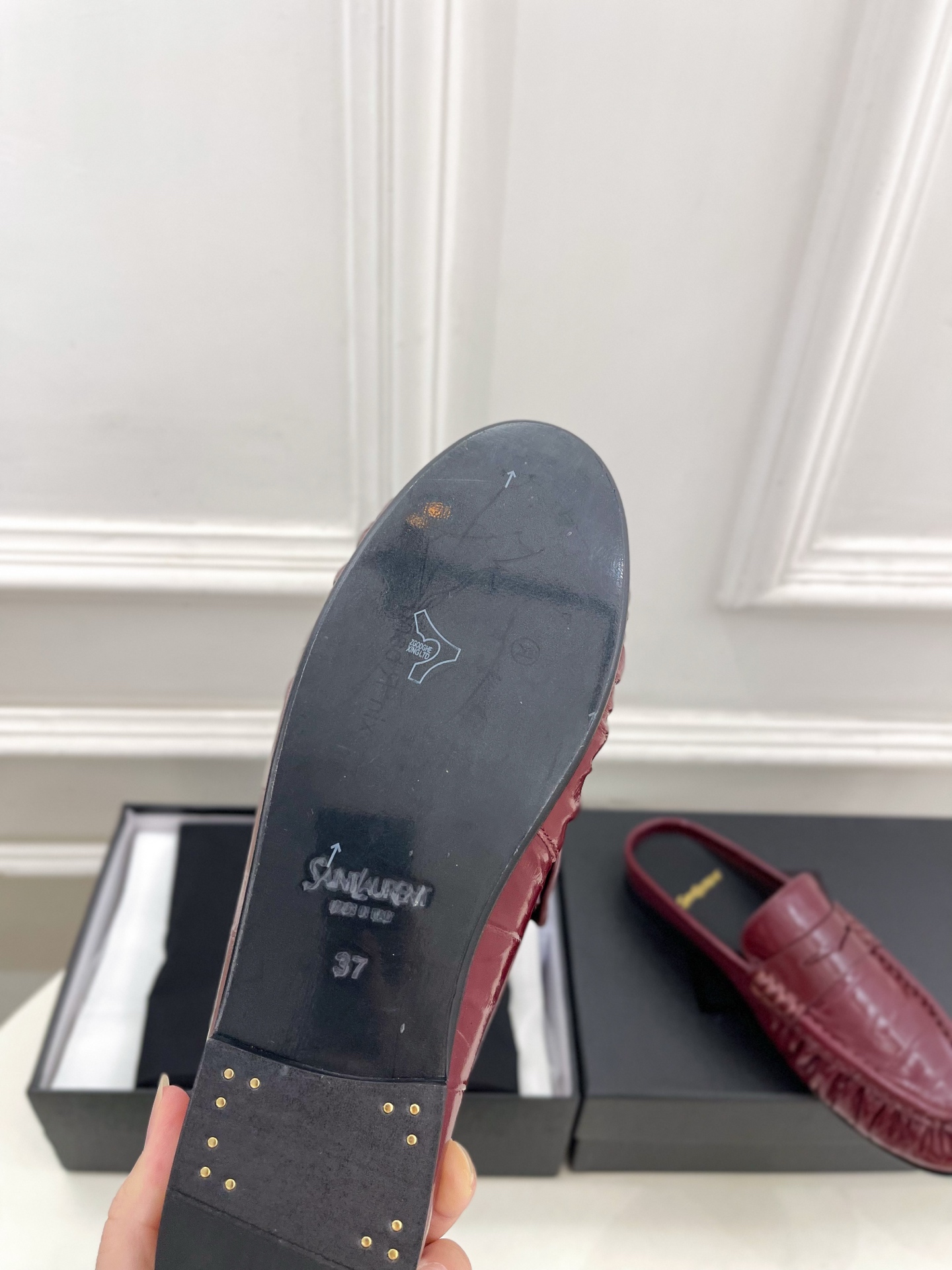 SAIN*LAURENT  圣罗兰  26𝐬𝐬 ☘️2026春夏新品LE LOAFER褶皱乐福穆勒鞋 半