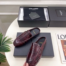 SAIN*LAURENT 圣罗兰 26𝐬𝐬 ☘️2026春夏新品LE LOAFER褶皱乐福穆勒鞋 半 SAIN*LAURENT 圣罗兰 26𝐬𝐬 ☘️2026春夏新品LE LOAFER褶皱乐福穆勒鞋 半