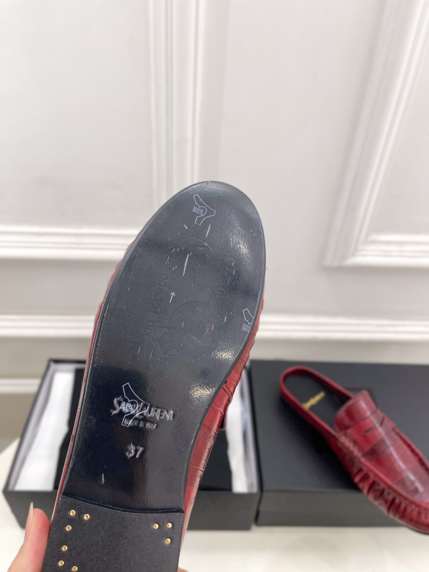 SAIN*LAURENT  圣罗兰  26𝐬𝐬 ☘️2026春夏新品LE LOAFER褶皱乐福穆勒鞋 半