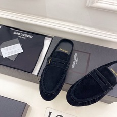 SAIN*LAURENT 圣罗兰 26𝐬𝐬 ☘️2026春夏新品LE LOAFER褶皱乐福穆勒鞋 半 SAIN*LAURENT 圣罗兰 26𝐬𝐬 ☘️2026春夏新品LE LOAFER褶皱乐福穆勒鞋 半