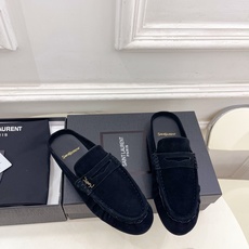 SAIN*LAURENT 圣罗兰 26𝐬𝐬 ☘️2026春夏新品LE LOAFER褶皱乐福穆勒鞋 半 SAIN*LAURENT 圣罗兰 26𝐬𝐬 ☘️2026春夏新品LE LOAFER褶皱乐福穆勒鞋 半