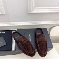SAIN*LAURENT 圣罗兰 26𝐬𝐬 ☘️2026春夏新品LE LOAFER褶皱乐福穆勒鞋 半 SAIN*LAURENT 圣罗兰 26𝐬𝐬 ☘️2026春夏新品LE LOAFER褶皱乐福穆勒鞋 半