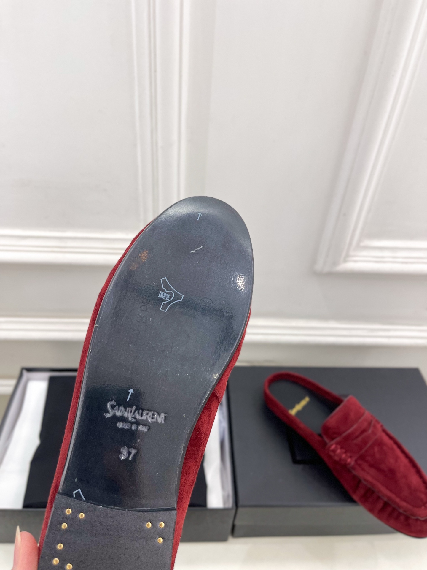 SAIN*LAURENT  圣罗兰  26𝐬𝐬 ☘️2026春夏新品LE LOAFER褶皱乐福穆勒鞋 半