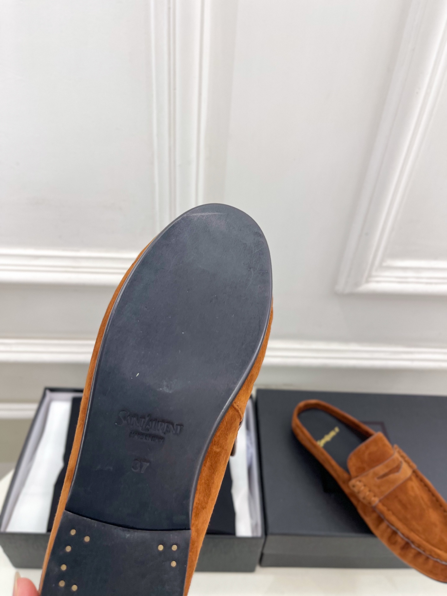 SAIN*LAURENT 圣罗兰 26𝐬𝐬 ☘️2026春夏新品LE LOAFER褶皱乐福穆勒鞋 半 SAIN*LAURENT 圣罗兰 26𝐬𝐬 ☘️2026春夏新品LE LOAFER褶皱乐福穆勒鞋 半