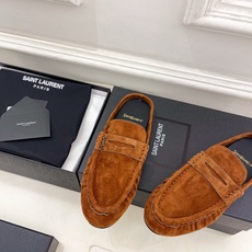 SAIN*LAURENT 圣罗兰 26𝐬𝐬 ☘️2026春夏新品LE LOAFER褶皱乐福穆勒鞋 半 SAIN*LAURENT 圣罗兰 26𝐬𝐬 ☘️2026春夏新品LE LOAFER褶皱乐福穆勒鞋 半