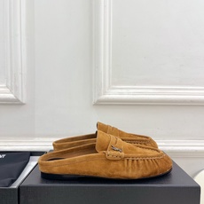 SAIN*LAURENT 圣罗兰 26𝐬𝐬 ☘️2026春夏新品LE LOAFER褶皱乐福穆勒鞋 半 SAIN*LAURENT 圣罗兰 26𝐬𝐬 ☘️2026春夏新品LE LOAFER褶皱乐福穆勒鞋 半