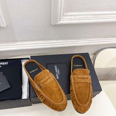 SAIN*LAURENT 圣罗兰 26𝐬𝐬 ☘️2026春夏新品LE LOAFER褶皱乐福穆勒鞋 半 SAIN*LAURENT 圣罗兰 26𝐬𝐬 ☘️2026春夏新品LE LOAFER褶皱乐福穆勒鞋 半