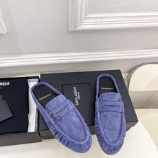 SAIN*LAURENT 圣罗兰 26𝐬𝐬 ☘️2026春夏新品LE LOAFER褶皱乐福穆勒鞋 半 SAIN*LAURENT 圣罗兰 26𝐬𝐬 ☘️2026春夏新品LE LOAFER褶皱乐福穆勒鞋 半