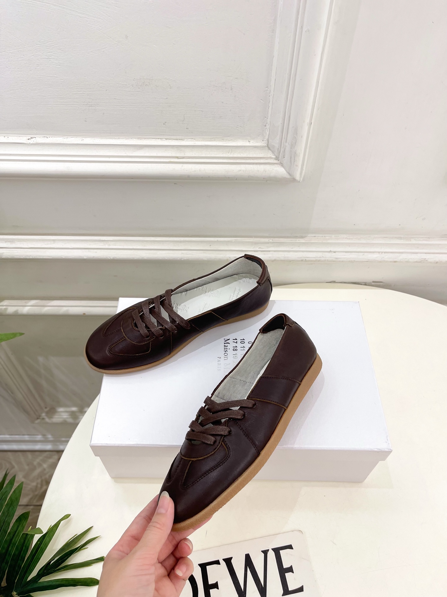 Maison Margiela· 马吉拉26𝐬𝐬 2026春夏新品MM6 拼色绑带芭蕾德训鞋—————— Maison Margiela· 马吉拉26𝐬𝐬 2026春夏新品MM6 拼色绑带芭蕾德训鞋——————
