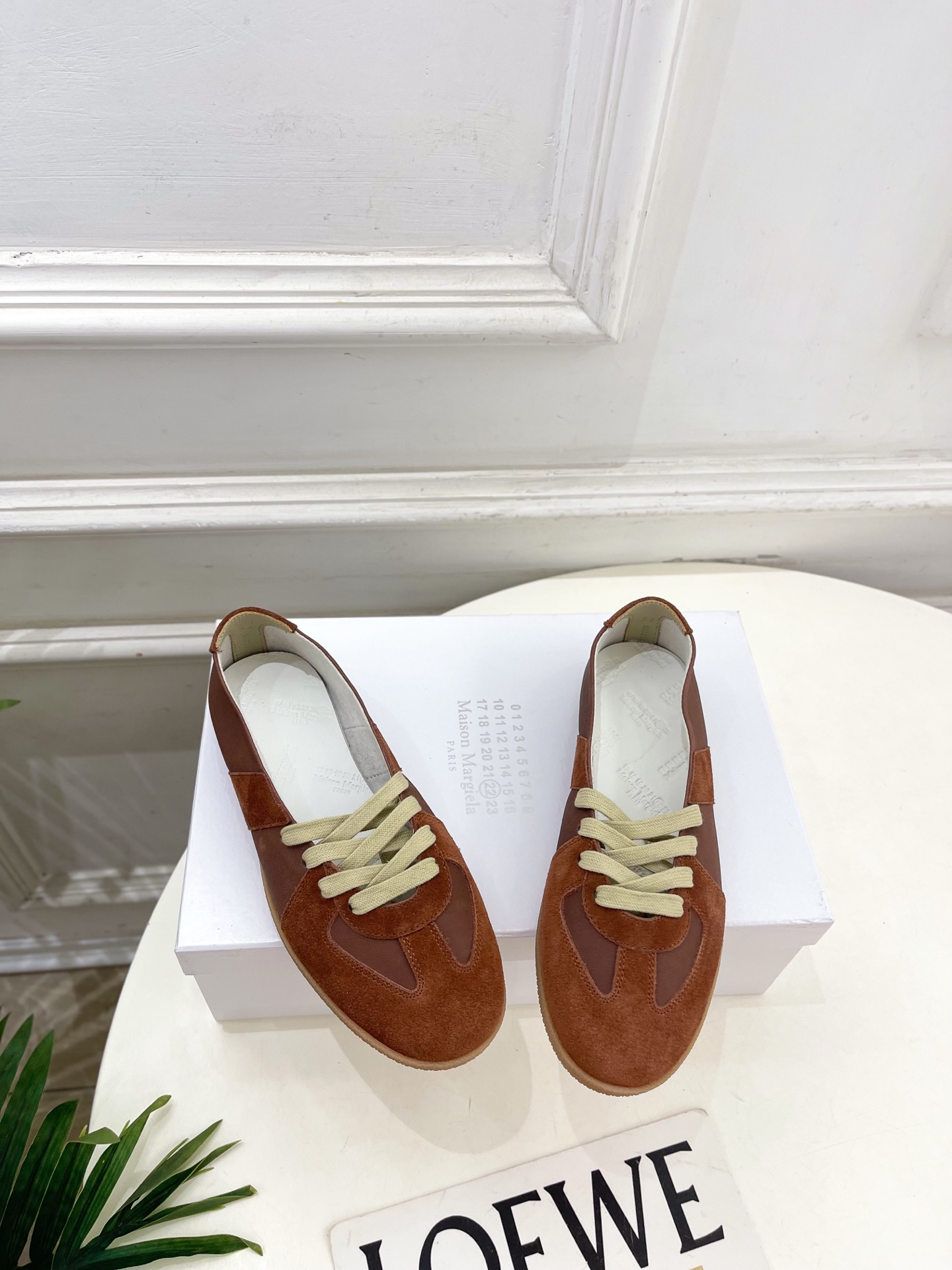 Maison Margiela· 马吉拉26𝐬𝐬 2026春夏新品MM6 拼色绑带芭蕾德训鞋——————