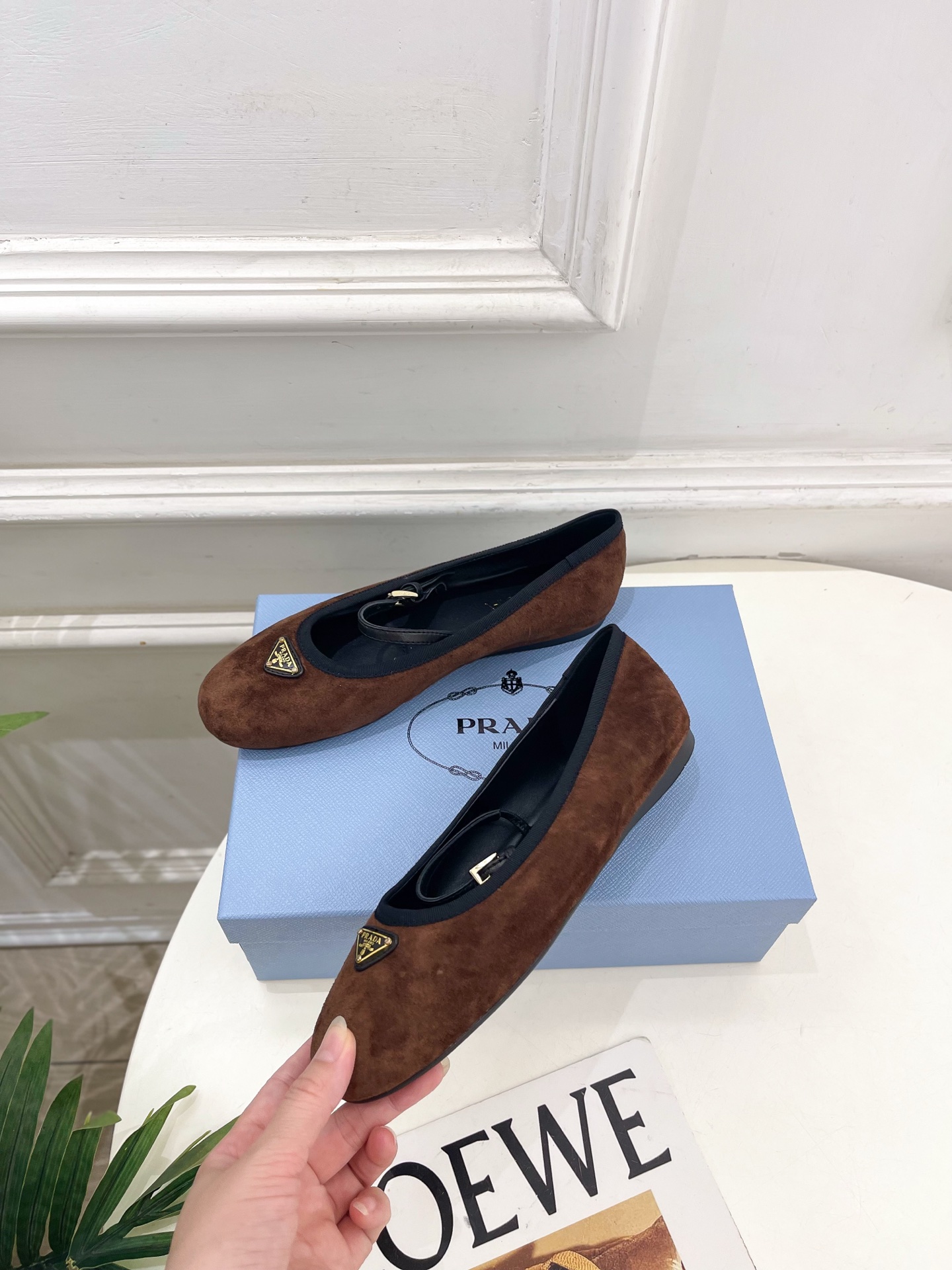 PRADA 普拉达  26𝐬𝐬 🌈2026春夏新品 专柜走秀款 三角标玛丽珍芭蕾鞋 系列〰鞋面：原版高定