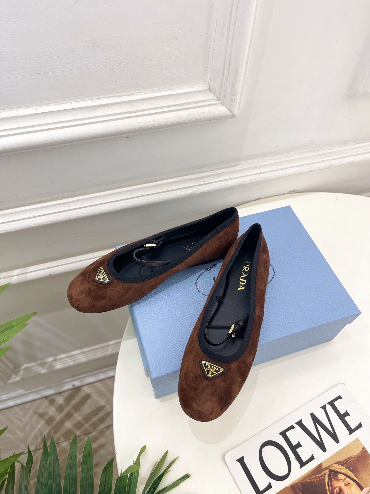 PRADA 普拉达  26𝐬𝐬 🌈2026春夏新品 专柜走秀款 三角标玛丽珍芭蕾鞋 系列〰鞋面：原版高定