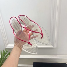 ALAÏA 阿莱亚26𝐬𝐬 2026春夏新品 秀场同款 最新果冻透明底细带夹胶人字拖鞋———————— ALAÏA 阿莱亚26𝐬𝐬 2026春夏新品 秀场同款 最新果冻透明底细带夹胶人字拖鞋————————