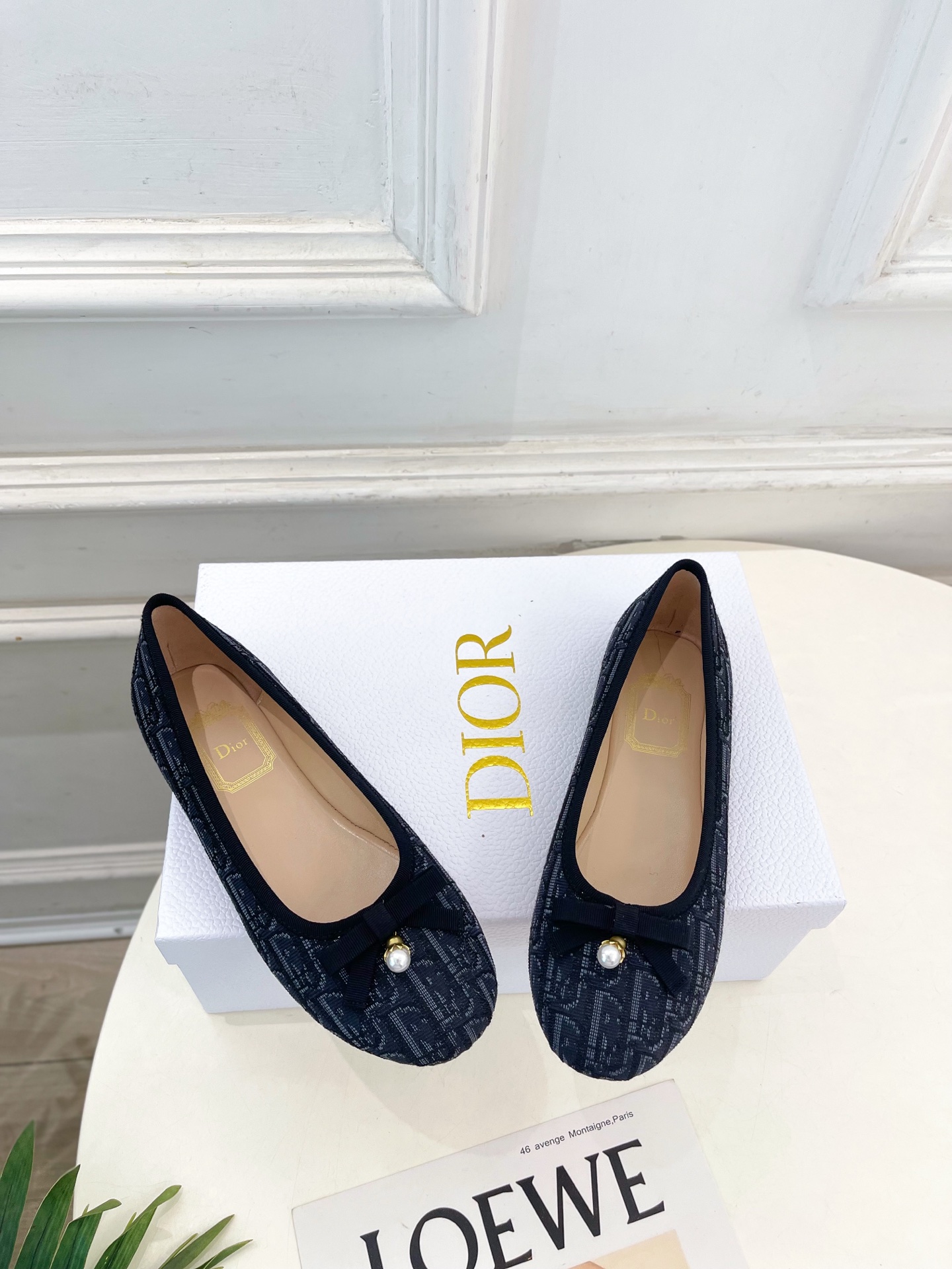 Dior |  迪奥  26𝐬𝐬 🧡💚2026春夏新品 顶级版本⚠️专柜主打新款 CD珍珠蝴蝶结圆头芭蕾