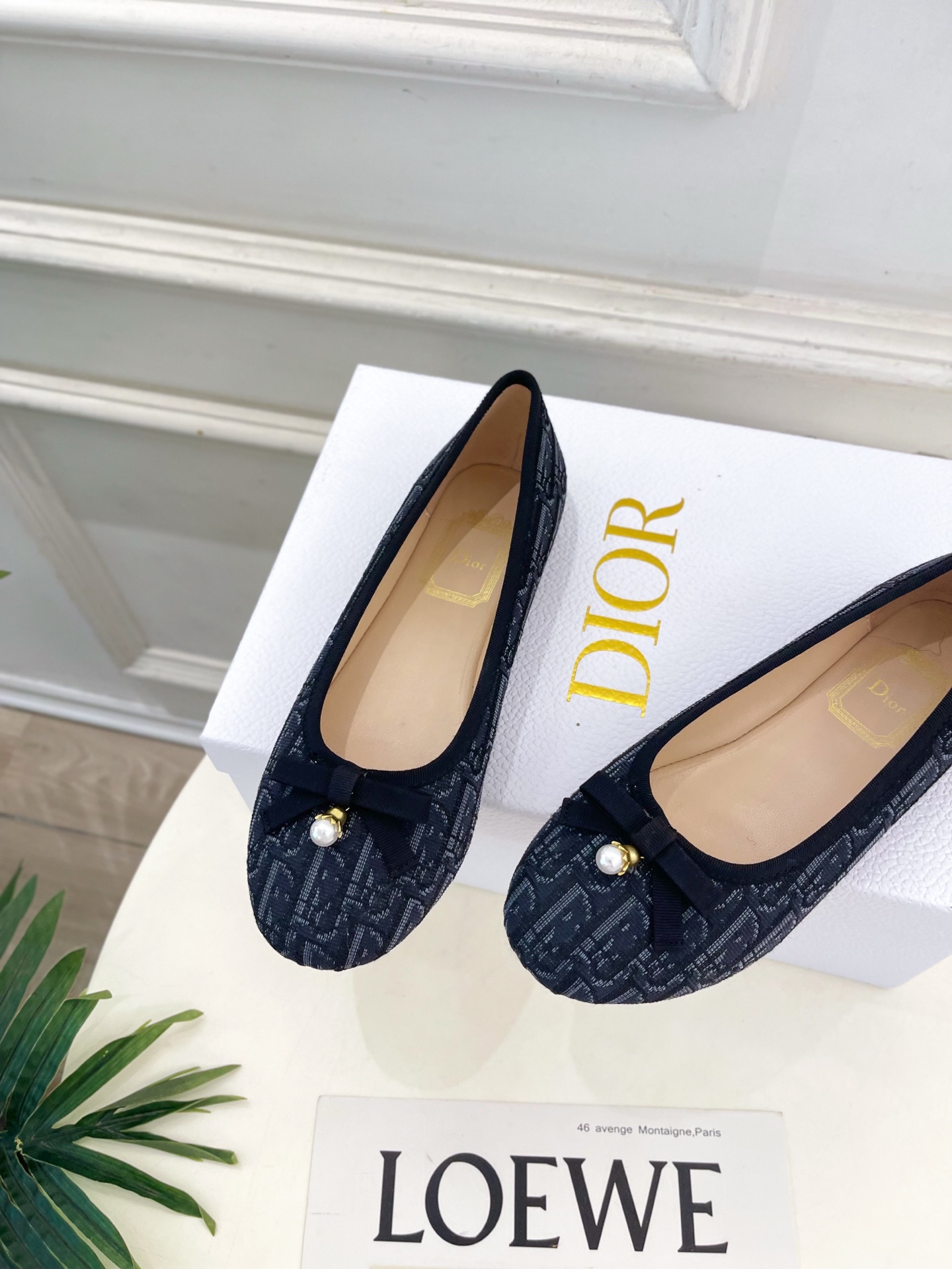 Dior |  迪奥  26𝐬𝐬 🧡💚2026春夏新品 顶级版本⚠️专柜主打新款 CD珍珠蝴蝶结圆头芭蕾