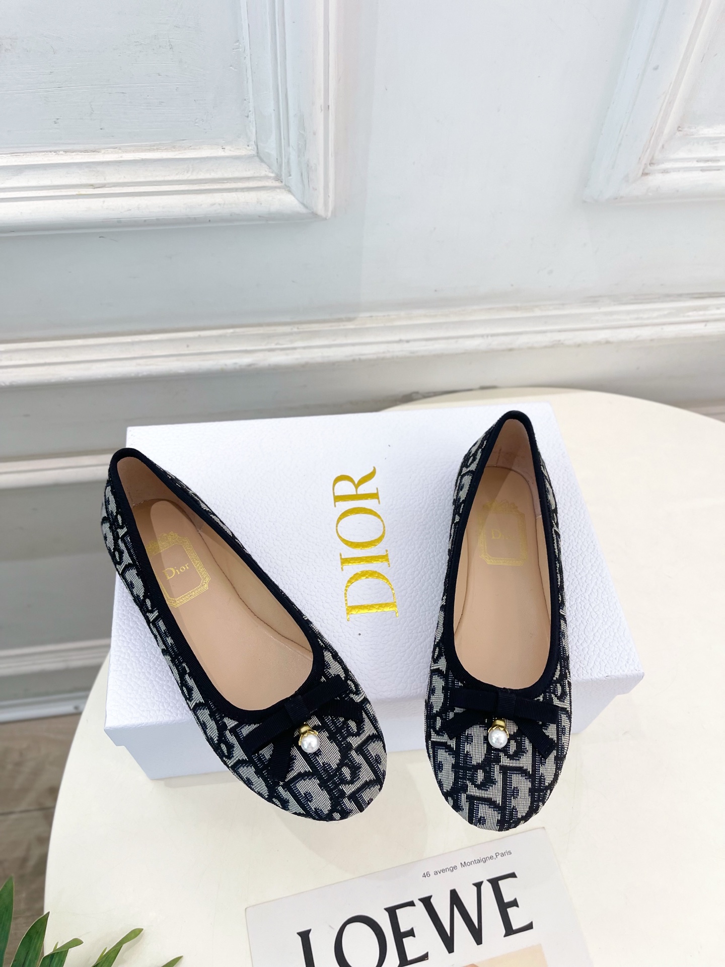 Dior |  迪奥  26𝐬𝐬 🧡💚2026春夏新品 顶级版本⚠️专柜主打新款 CD珍珠蝴蝶结圆头芭蕾