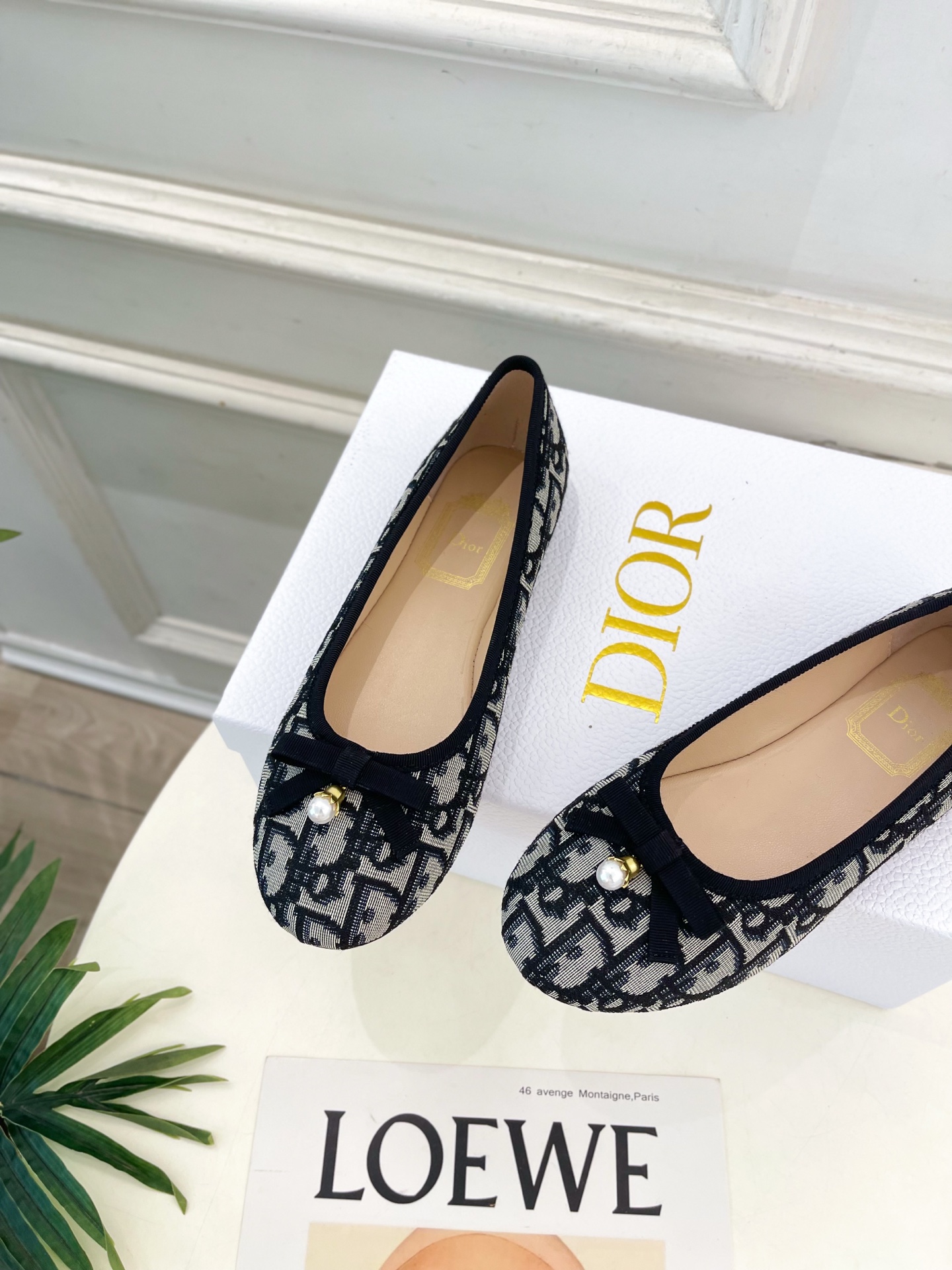 Dior |  迪奥  26𝐬𝐬 🧡💚2026春夏新品 顶级版本⚠️专柜主打新款 CD珍珠蝴蝶结圆头芭蕾
