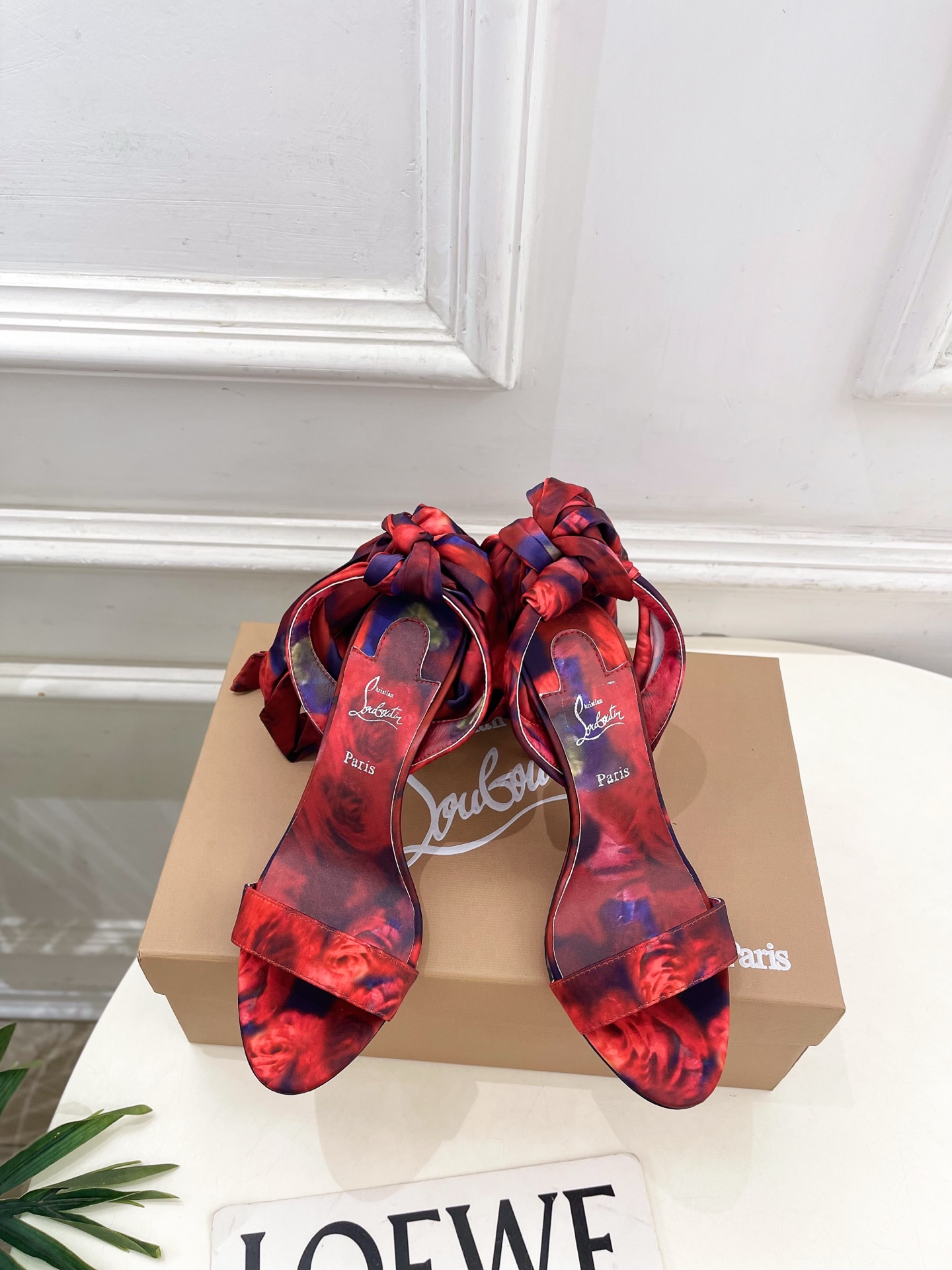 Christian Louboutin路铂廷 26ss✨ 2026春夏新品 CL彩色真丝蝴蝶结🎀高跟凉鞋