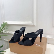 Christian Louboutin路铂廷 26ss✨ 2026春夏新品 CL彩色真丝褶皱交叉带高跟拖 Christian Louboutin路铂廷 26ss✨ 2026春夏新品 CL彩色真丝褶皱交叉带高跟拖