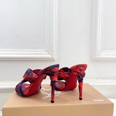 Christian Louboutin路铂廷 26ss✨ 2026春夏新品 CL彩色真丝褶皱交叉带高跟拖 Christian Louboutin路铂廷 26ss✨ 2026春夏新品 CL彩色真丝褶皱交叉带高跟拖