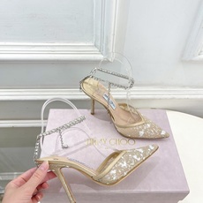 JimmyChoo✨吉米周 26ss ——— 2026 春夏新品 专柜最新JC网面水钻链条尖头高跟 JimmyChoo✨吉米周 26ss ——— 2026 春夏新品 专柜最新JC网面水钻链条尖头高跟