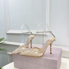 JimmyChoo✨吉米周 26ss ——— 2026 春夏新品 专柜最新JC网面水钻链条尖头高跟 JimmyChoo✨吉米周 26ss ——— 2026 春夏新品 专柜最新JC网面水钻链条尖头高跟