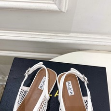 ALAÏA 阿莱亚26𝐬𝐬 2026春夏新品 秀场同款 镂空渔网平底夹脚凉鞋—————————Alaï ALAÏA 阿莱亚26𝐬𝐬 2026春夏新品 秀场同款 镂空渔网平底夹脚凉鞋—————————Alaï