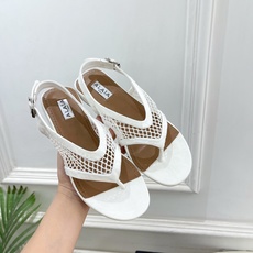 ALAÏA 阿莱亚26𝐬𝐬 2026春夏新品 秀场同款 镂空渔网平底夹脚凉鞋—————————Alaï ALAÏA 阿莱亚26𝐬𝐬 2026春夏新品 秀场同款 镂空渔网平底夹脚凉鞋—————————Alaï