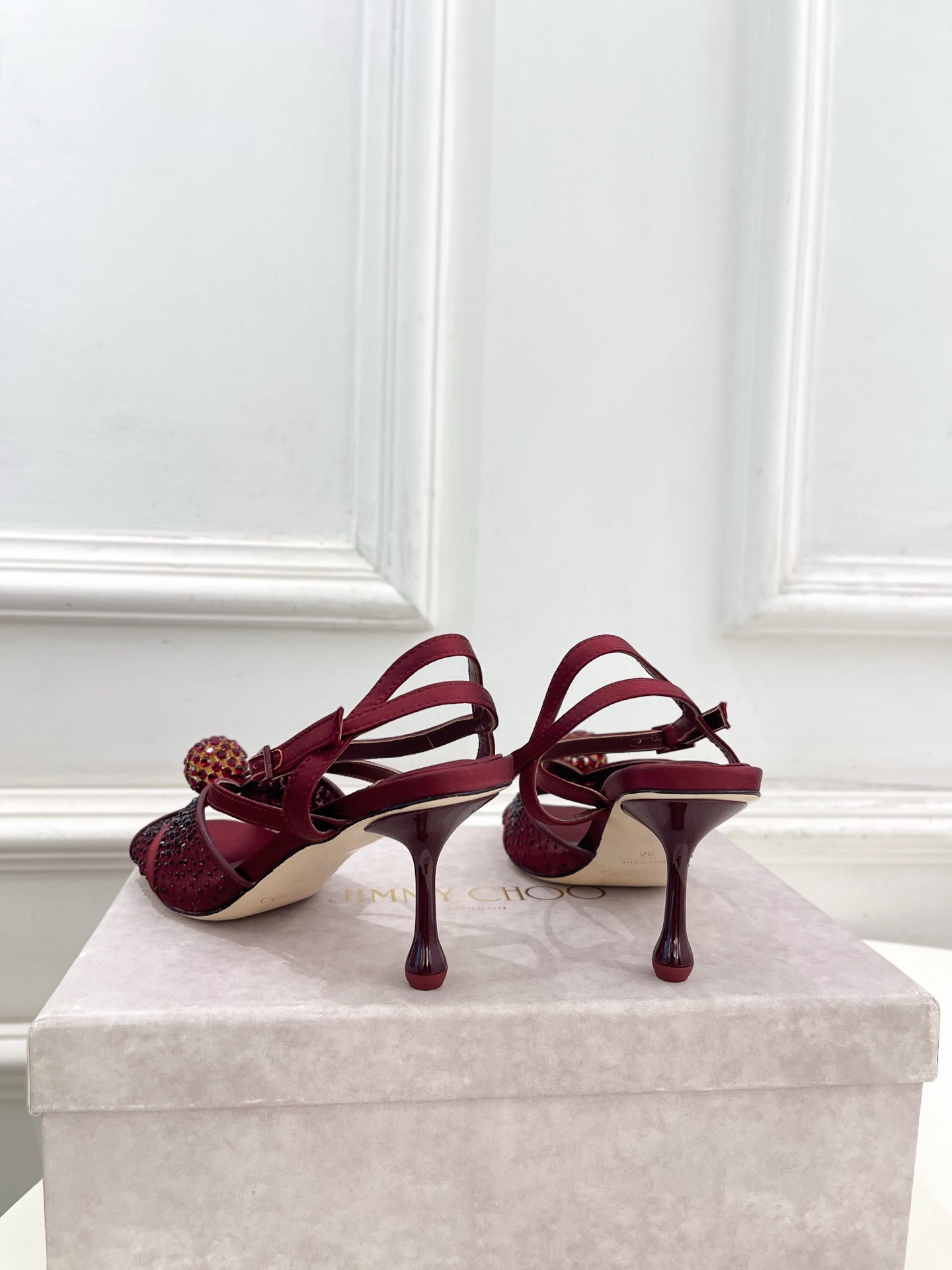 JimmyChoo 吉米周 26𝐬𝐬 ———    ✨ 2026春夏新品 专柜最新JC水钻球网纱高跟凉鞋