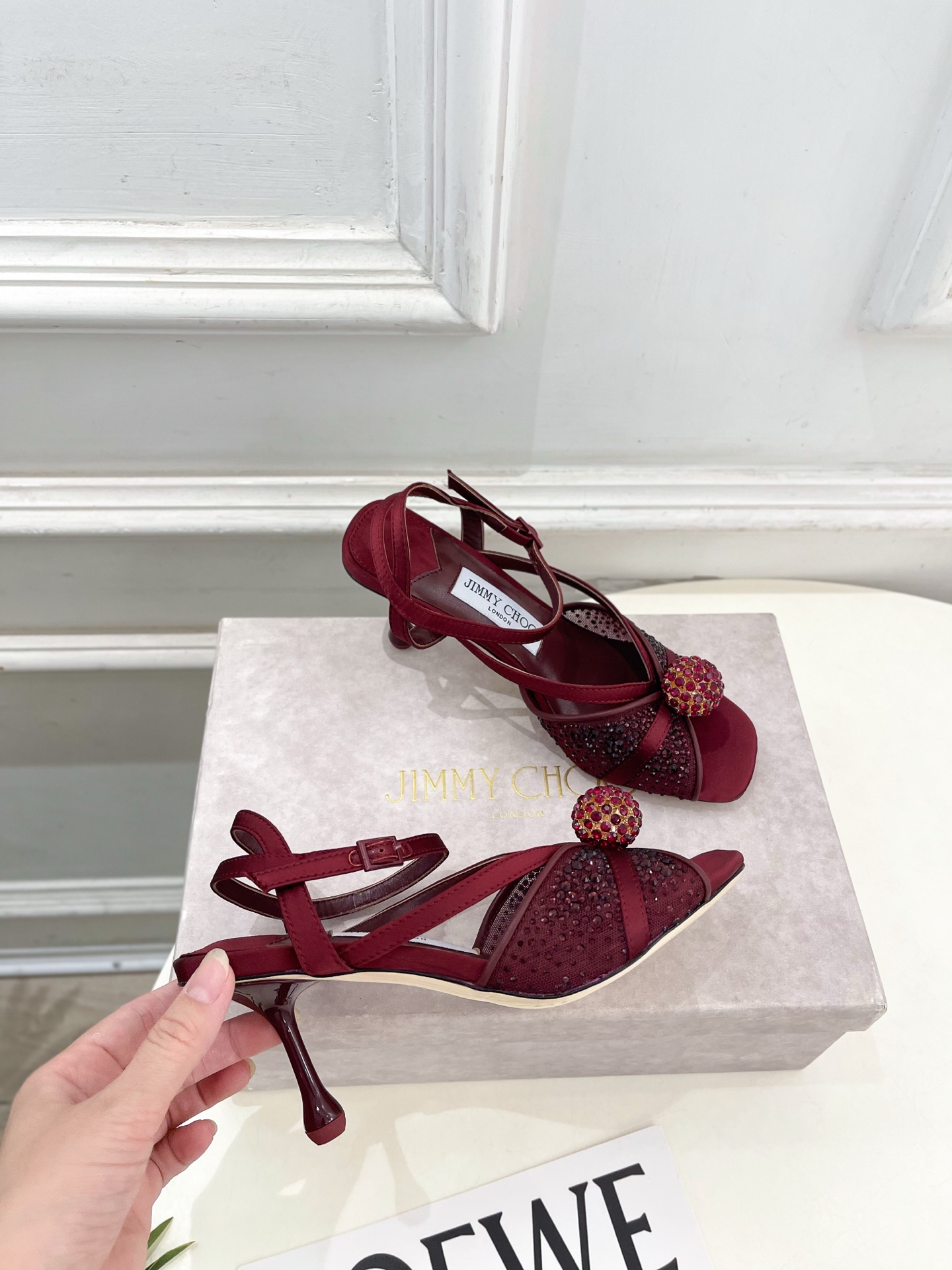 JimmyChoo 吉米周 26𝐬𝐬 ———    ✨ 2026春夏新品 专柜最新JC水钻球网纱高跟凉鞋