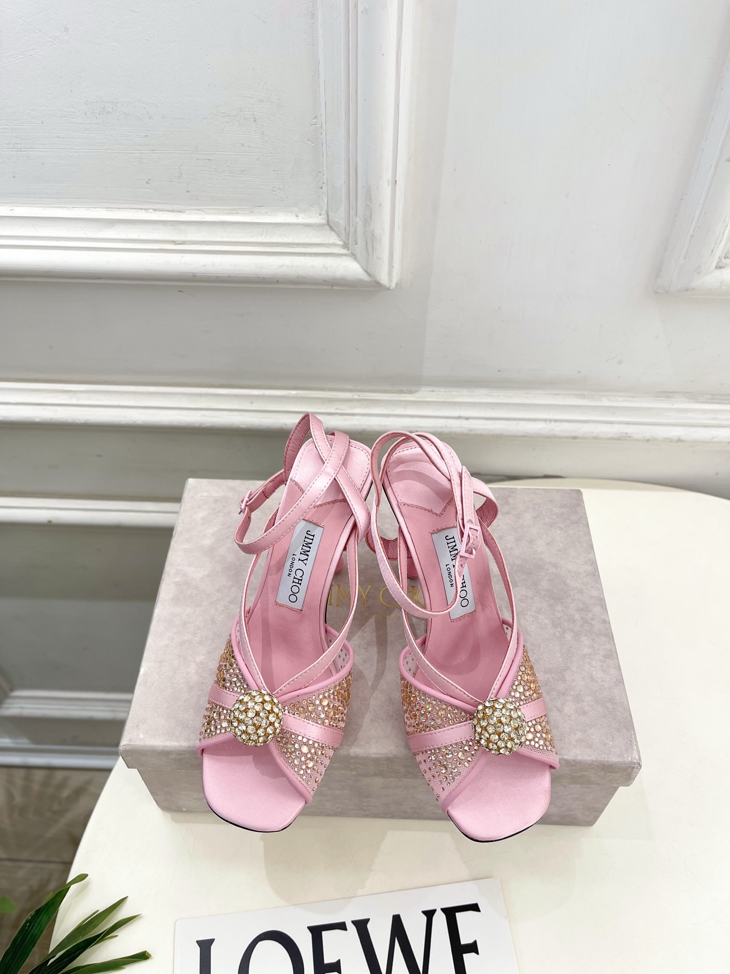 JimmyChoo 吉米周 26𝐬𝐬 ———    ✨ 2026春夏新品 专柜最新JC水钻球网纱高跟凉鞋