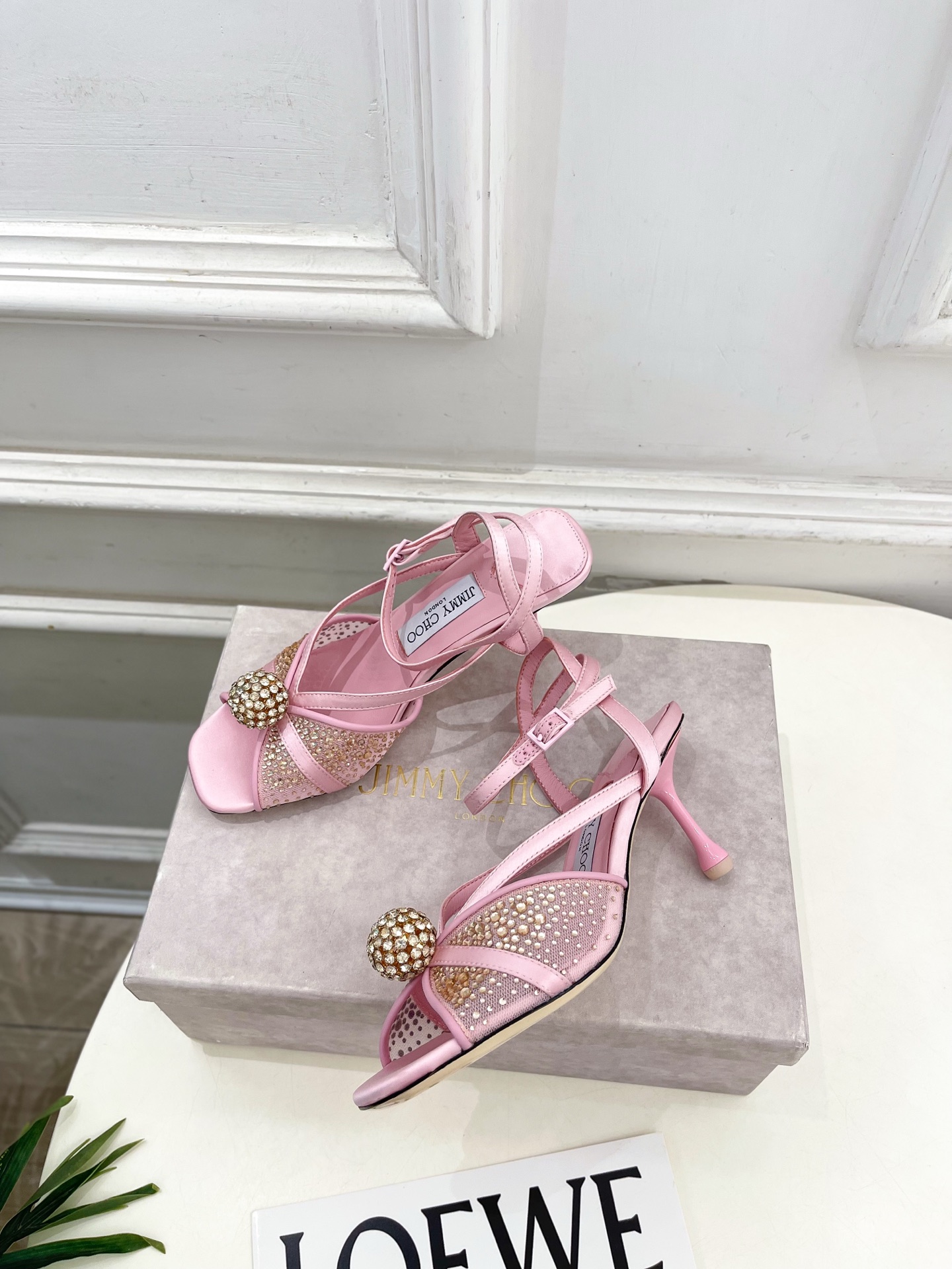JimmyChoo 吉米周 26𝐬𝐬 ———    ✨ 2026春夏新品 专柜最新JC水钻球网纱高跟凉鞋