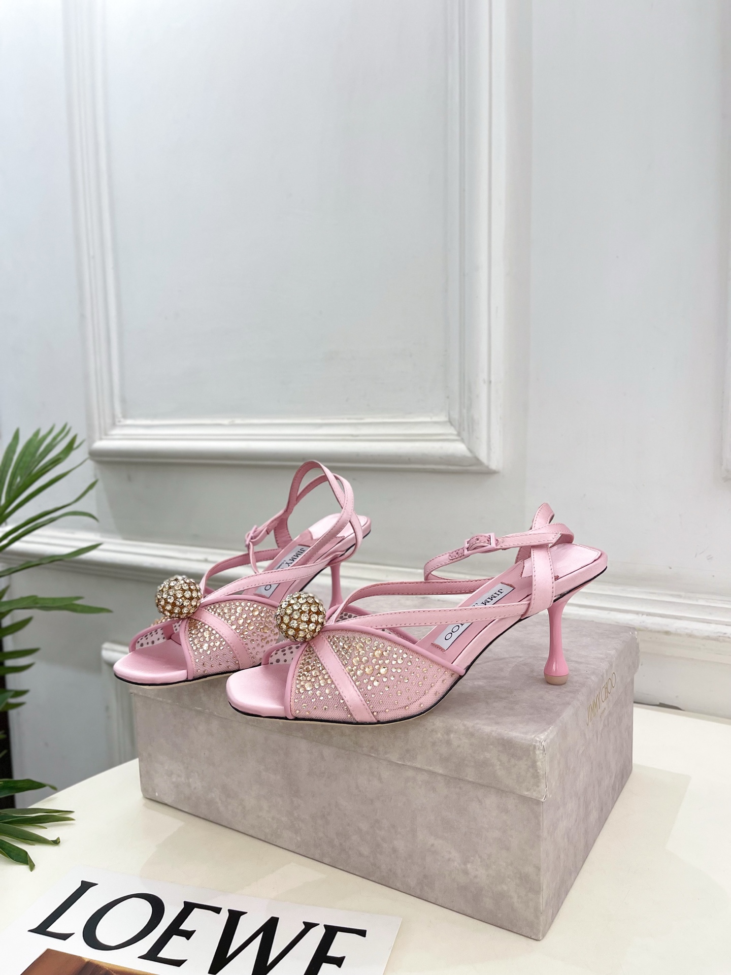 JimmyChoo 吉米周 26𝐬𝐬 ———    ✨ 2026春夏新品 专柜最新JC水钻球网纱高跟凉鞋