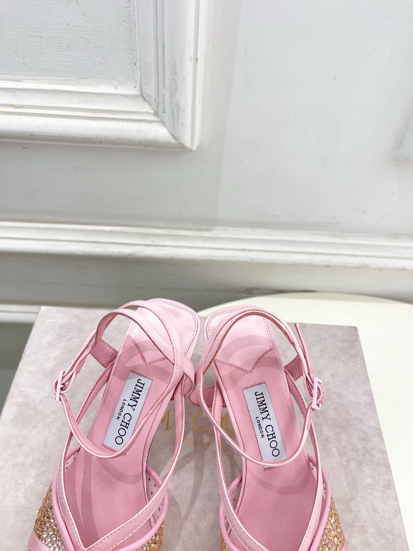 JimmyChoo 吉米周 26𝐬𝐬 ———    ✨ 2026春夏新品 专柜最新JC水钻球网纱高跟凉鞋