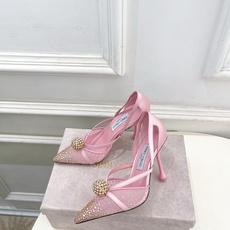 JimmyChoo 吉米周 26𝐬𝐬 ——— ✨ 2026春夏新品 专柜最新JC水钻球网纱尖头高跟 JimmyChoo 吉米周 26𝐬𝐬 ——— ✨ 2026春夏新品 专柜最新JC水钻球网纱尖头高跟