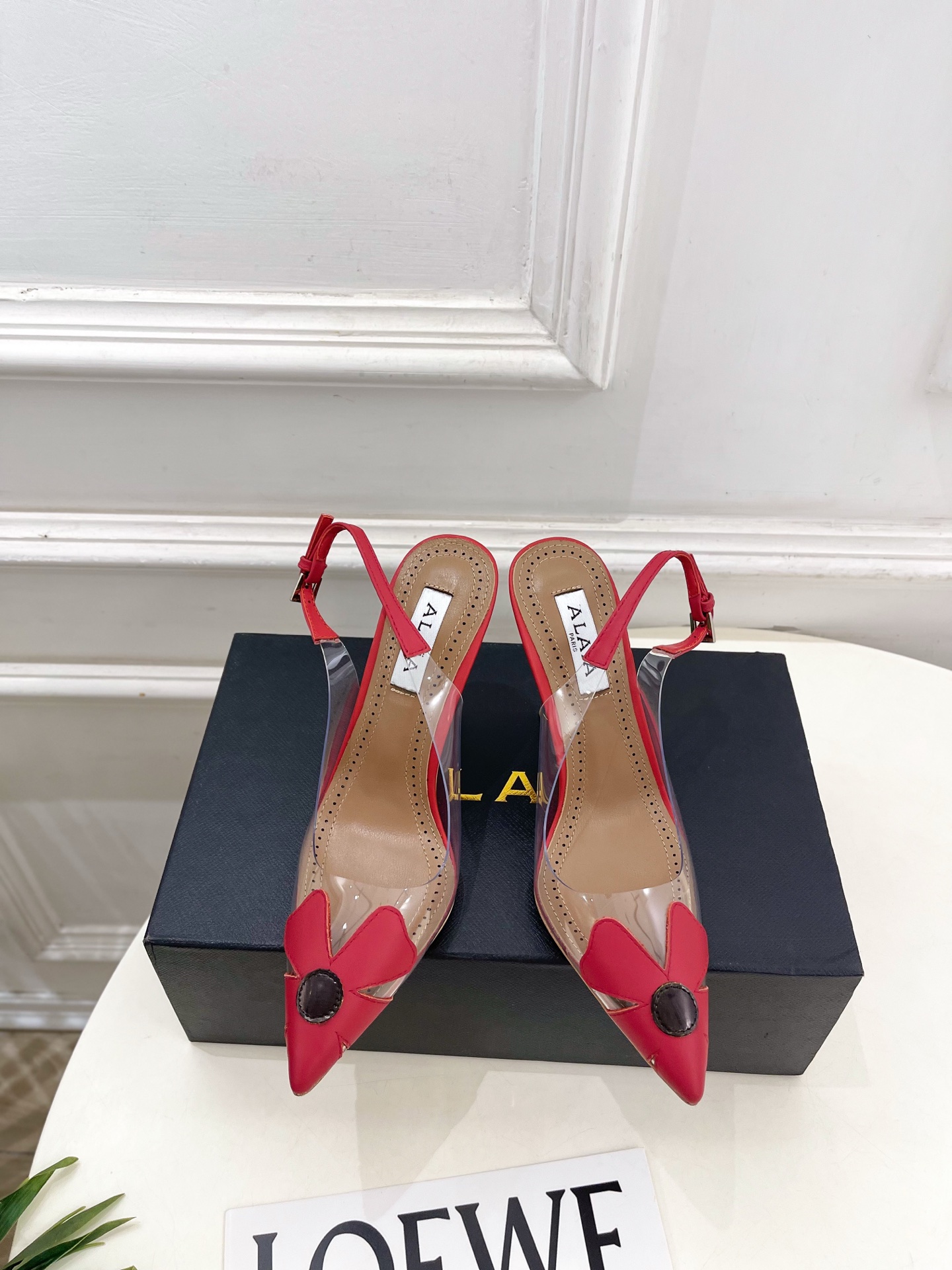 ALAÏA 阿莱亚26𝐬𝐬  2026春夏新品 秀场同款 BLOOM胶片花朵高跟露跟鞋—————————