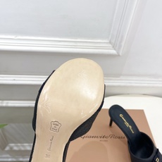 Gianvito Rossi|吉安维托·罗西 26𝐬𝐬2026春夏新品 GR亚麻编织蝴蝶结平底 高跟拖 Gianvito Rossi|吉安维托·罗西 26𝐬𝐬2026春夏新品 GR亚麻编织蝴蝶结平底 高跟拖