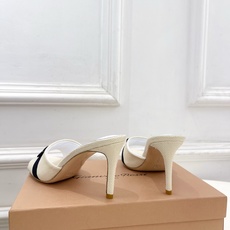Gianvito Rossi|吉安维托·罗西 26𝐬𝐬2026春夏新品 GR亚麻编织蝴蝶结平底 高跟拖 Gianvito Rossi|吉安维托·罗西 26𝐬𝐬2026春夏新品 GR亚麻编织蝴蝶结平底 高跟拖
