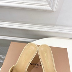 Gianvito Rossi|吉安维托·罗西 26𝐬𝐬2026春夏新品 GR亚麻编织蝴蝶结平底 高跟拖 Gianvito Rossi|吉安维托·罗西 26𝐬𝐬2026春夏新品 GR亚麻编织蝴蝶结平底 高跟拖