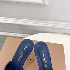 Gianvito Rossi|吉安维托·罗西 26𝐬𝐬2026春夏新品 GR亚麻编织蝴蝶结平底 高跟拖 Gianvito Rossi|吉安维托·罗西 26𝐬𝐬2026春夏新品 GR亚麻编织蝴蝶结平底 高跟拖
