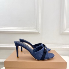 Gianvito Rossi|吉安维托·罗西 26𝐬𝐬2026春夏新品 GR亚麻编织蝴蝶结平底 高跟拖 Gianvito Rossi|吉安维托·罗西 26𝐬𝐬2026春夏新品 GR亚麻编织蝴蝶结平底 高跟拖