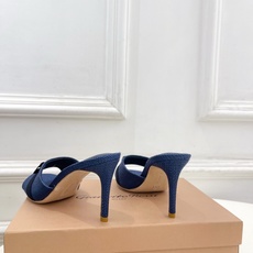 Gianvito Rossi|吉安维托·罗西 26𝐬𝐬2026春夏新品 GR亚麻编织蝴蝶结平底 高跟拖 Gianvito Rossi|吉安维托·罗西 26𝐬𝐬2026春夏新品 GR亚麻编织蝴蝶结平底 高跟拖