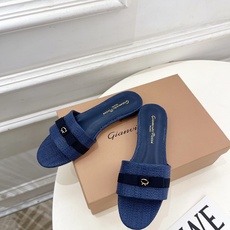 Gianvito Rossi|吉安维托·罗西 26𝐬𝐬2026春夏新品 GR亚麻编织蝴蝶结平底 高跟拖 Gianvito Rossi|吉安维托·罗西 26𝐬𝐬2026春夏新品 GR亚麻编织蝴蝶结平底 高跟拖